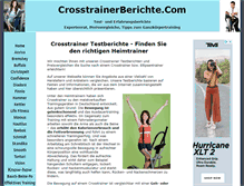 Tablet Screenshot of crosstrainerberichte.com